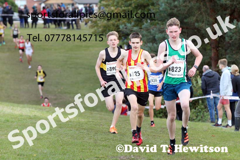 Boys under-15s 2021 National Cross Country Relays, Berry Hill Park, Mansfield. Photo: David T. Hewitson/Sports for All Pics